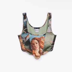 Zara Corset Top, “The Birth of Venus”, NEVER WORN